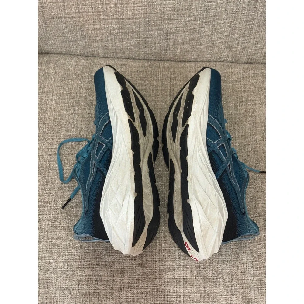 ASICS Novablast 4 Storm Blue Black Running Shoes 1011B693 Mens 8.5